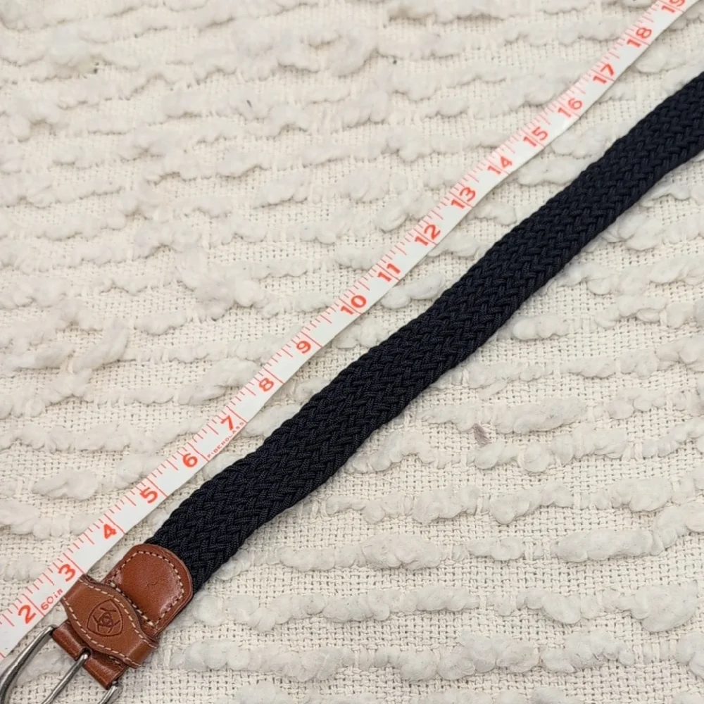 Ariat Men's Dark Blue Navy Woven Braided Belt 48